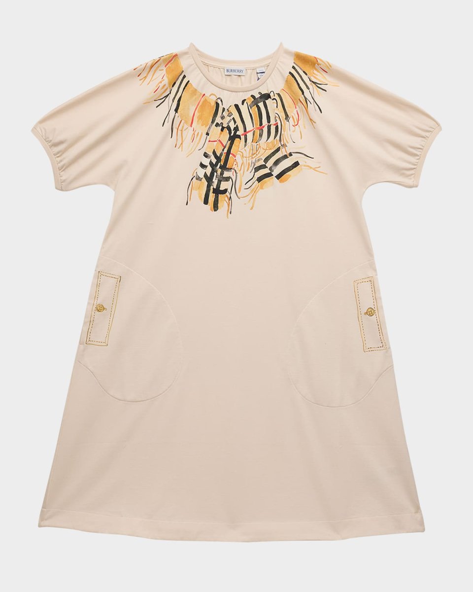Girl's Gladys Cotton Jersey Dress, Size 3-14